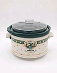 Vintage Rival Crockpot Garden Of Good Things Model 3355 Plastic Lid Quart. Fixed Price $44.50.