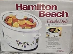 Slow Cooker 5-QUART Double Dish #33850 New In Open Box (crock Pot). Fixed Price $38.00.