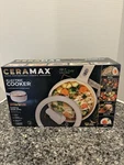 Ceramax Electric Hot Pot Ceramic Pan Cooker & Lid Steamer 1.6 New In Box. Fixed Price $28.00.