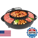 Winnieshop 2-IN-1 Electric Hot Pot & Bbq Grill 1350W Shabu. Fixed Price $58.99.