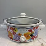 Pioneer Woman By Hamilton Beach Crock Pot Slow Cooker Model 33363N Tested Floral. Fixed Price $55.00.