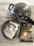 Innova Quart Stainless Steel Pressure Cooker Model 42106 With Instructions. Fixed Price $44.99.
