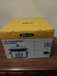 Bella 13973 5 Qt. Programmable Polished Stainless Steel Slow Cooker. Fixed Price $40.00.
