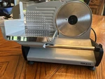 Tokass 200W Electric Meat Slicer, 7.5IN Stainless Steel Blade, 0-15MM. Fixed Price $79.99.