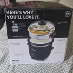 Aroma ARC-363NGB Rice Cooker & Steamer, Steel, Nonstick Pot, Tray. Fixed Price $20.99.