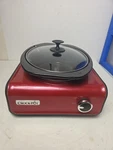 Crock Pot Hook Up Connectable Entertaining System Double Oval 1QT SCCPMD1-R Red. Fixed Price $39.90.