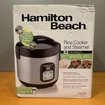 Hamilton Beach Rice & Hot Cereal Cooker Steamer 37519 *never Used*. Fixed Price $32.99.