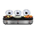Megachef Warmer Elite 2.5 Quart Slow Cooker And Buffet Server In Brushed Silv.... Fixed Price $105.37.