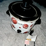 Cook's Crock-pot SCR200-B Football Theme Slow Cooker 1.5 Qt White 3 Settings. Fixed Price $38.00.