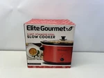 Elite Gourmet MST-900RXT Electric Ceramic Xl Jumbo Slow Cooker Metallic Red. Fixed Price $42.89.
