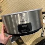Toastmaster Quart Digital Slow Cooker Silver Model TM-704SC **base Only**. Fixed Price $9.99.