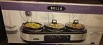 Bella Triple Slow Cooker Buffet Server Crock Pot. Fixed Price $27.00.