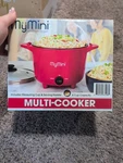 Mymini 32OZ Electric Multi Cooker Pot 260W Nonstick Portable Red. Fixed Price $23.00.