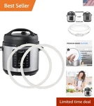 Replacement Sealing Ring Set For 6 Qt Crock-pot Power Cooker Dishwasher Safe. Fixed Price $18.99.