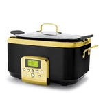 Greenpan Elite 8-IN-1 Programmable 6QT Electric Slow Cooker, Brown, Roast, Gold. Fixed Price $285.40.