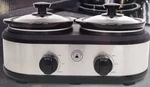 Chef's Counter 2.5 Qt Double Slow Cooker. Fixed Price $42.84.