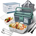 Sohida 1.8L Heated Lunch Box, 80W Electric With Long-handled Utensi.... Fixed Price $35.52.