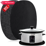 Tanlade 2 Pcs Oval Slow Cooker Heat Resistant Mat For 6-8 Quarts, Black. Fixed Price $21.99.