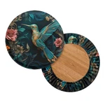 Green Hummingbird Cushions Flower Seat Covers Round .... Fixed Price $19.45.