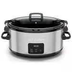 Chefman 7-QT Programmable Slow Cooker W/ Locking Lid, Adjustable Temp & Timer. Fixed Price $49.99.