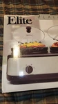 Elite 2.5QT Slow Cooker/buffet Server With Ceramic Pots-silver/black EWMST-325. Fixed Price $99.99.