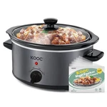 Kooc 4-QUART Slow Cooker, 3 Cooking Settings, Dishwasher Safe Ceramic Crock, .... Fixed Price $90.07.