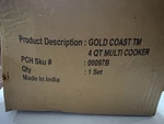Gold Coast 4 Qt Multi Cooker Stainless Steel New Box. Fixed Price $25.00.