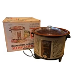 Vintage Hamilton Beach Crock Watcher 417HD Slow Cooker Herb W/ Box 6 Qt. Fixed Price $119.99.
