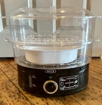 Bella Food Steamer 2-TIER With Lid Model XJ-10102A New Open Box. Fixed Price $16.00.