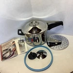 Kuhn Rikon Switzerland Inox Stainless Steel 18/10 5L Duromatic Pressure Cooker. Fixed Price $99.99.