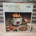 Vintage Sears Countercraft Crock Watcher Qt Slow Cooker 34-64948 Almond Box. Fixed Price $39.99.