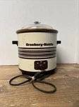 Vintage E12736 Brown & Tan Crockery Kettle Slow Cooker Tested. Fixed Price $23.99.