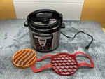 Power Pressure Cooker Xl PPC771 6 Quart Silver Black Pot Holders. Fixed Price $39.98.