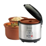 Vitaclay Rice N' Slow Cooker Pot 8 Cup 4QT 2-IN-1 Pre-programmed Functions. Fixed Price $160.99.