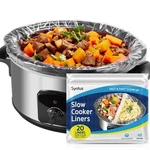 Syntus Crock Pot Liners, 20 Count 13" X 21" Large Size Slow Cooker Fit.... Fixed Price $10.52.