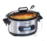 Hamilton Beach 6QT Slow Cooker Silver: Settings, Stay-cool Handles New. Fixed Price $75.99.