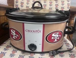 Forty Niners Crock Pot San Francisco Slow Cooker Football Cooking Tailgate. Fixed Price $100.00.
