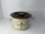 Rival Slow Cooker Crock-ette 1 Quart Stoneware Country House Heart Model 3200/3. Fixed Price $20.00.
