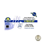 Sunset Heavy Weight White Cutlery Kit 250CT Bulk Food Service. Fixed Price $42.00.