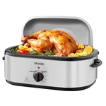 Vevor Electric Roaster Oven 22QT Roasting Pan With Self-basting Lid. Fixed Price $68.99.