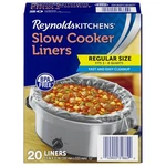 Reynolds Slow Cooker Liners 20 Ct Fits 3-8 Qt Crock Pot Clean-up. Fixed Price $18.01.