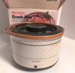 Vntg Nos Rival Crock Ette 1 Qt Slow Cooker Model 3200 Orig. Box Removable. Fixed Price $24.99.