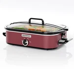 New Magnifique 4-QUART Slow Cooker With Casserole Quarts, Manual Red. Fixed Price $85.19.