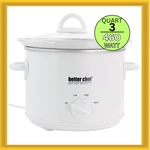 Better Chef 3 Quart Round Slow Cooker With Removable Stoneware Crock White. Fixed Price $39.99.