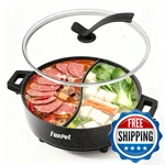 Funpot 6L Electric Hot S-shape Dual-divider Smart Temperature Control 5. Fixed Price $83.66.