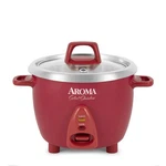 Rice Cooker 6 Cup Stainless Steel Warmer 1.2QT Red ARC-753SGR Aroma Housewares. Fixed Price $59.99.