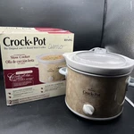 Rival Qt Quart Small Crock Pot Stoneware Slow Cooker Model SCR200. 2006. Fixed Price $29.97.