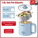 Electric Hot Pot With Steamer, 1.6L Portable Mini Travel Cooker Multifunctional. Fixed Price $39.37.