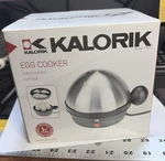 New Kalorik Stainless Steel Egg Cooker Black/silver Complete Set Ek 35321. Fixed Price $20.00.