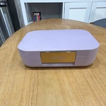 Bentgo Kids Bento Box, Purple Plastic Rectangle 4-COMPARTMENT Snap Lid. Fixed Price $14.99.